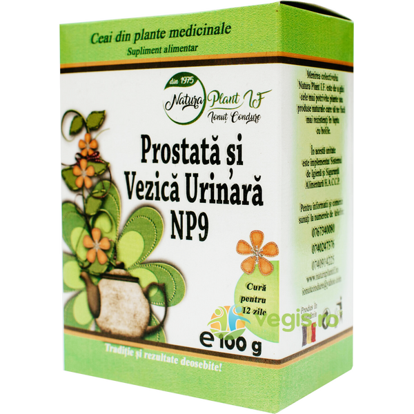 Ceai Prostata si Vezica Urinara NP9 100g, NATURA PLANT, Ceaiuri vrac, 1, Vegis.ro