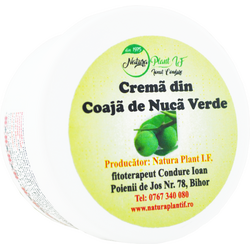 Crema din Coaja de Nuca Verde 50ml NATURA PLANT