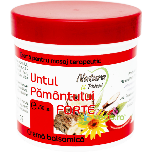 Crema cu Untul Pamantului Forte 250ml, NATURA PLANT, Unguente, Geluri Naturale, 1, Vegis.ro
