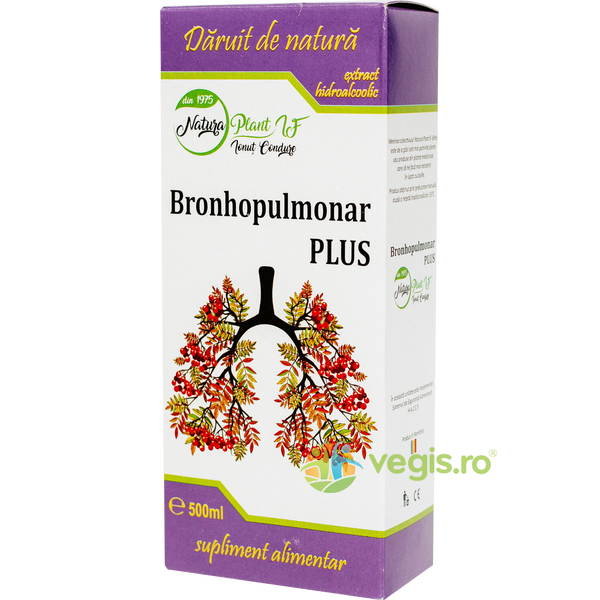 Extract Bronhopulmonar Plus 500ml, NATURA PLANT, Tincturi compuse, 1, Vegis.ro