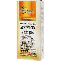 Extract Natural din Echinacea si Catina fara Alcool 200ml NATURA PLANT