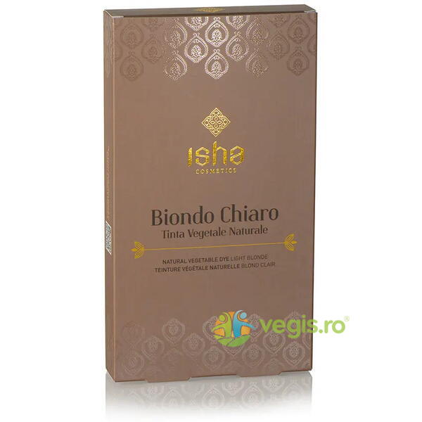 Vopsea de Par Naturala Blond Deschis 100g, ISHA, Cosmetice Par, 1, Vegis.ro