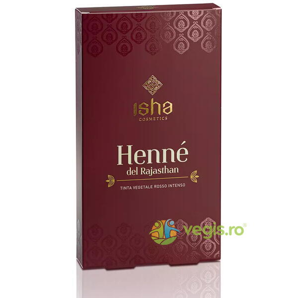 Henna de Rajasthan Rosu Intens 100g, ISHA, Cosmetice Par, 1, Vegis.ro
