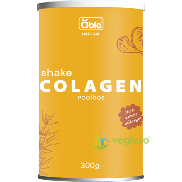 Colagen Shake cu Rooibos fara Zahar Adaugat 300g, OBIO, Pulberi & Pudre, 3, Vegis.ro