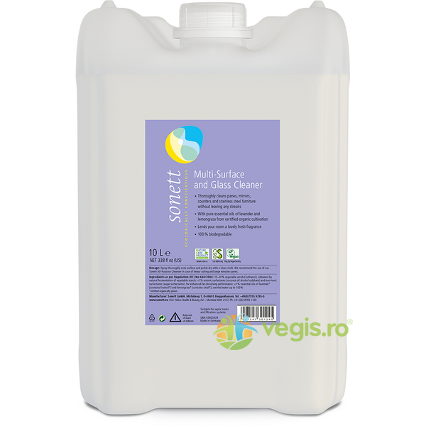 Detergent pentru Sticla si Alte Suprafete Ecologic/Bio 10L, SONETT, Produse de Curatenie Casa, 1, Vegis.ro