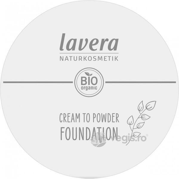 Fond de Ten Compact Tanned 02 - Cream to Powder 10.5g, LAVERA, Machiaje naturale, 3, Vegis.ro