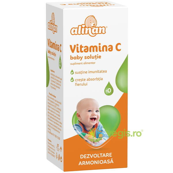 Vitamina C Baby Solutie Alinan 20ml, FITERMAN PHARMA, Produse Imunitate Copii, 1, Vegis.ro