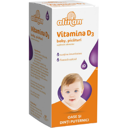 Vitamina D3 Baby Picaturi Alinan 10ml FITERMAN PHARMA