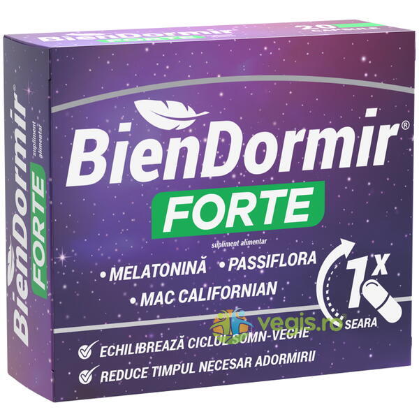 Bien Dormir Forte 20cps, FITERMAN PHARMA, Remedii Capsule, Comprimate, 1, Vegis.ro
