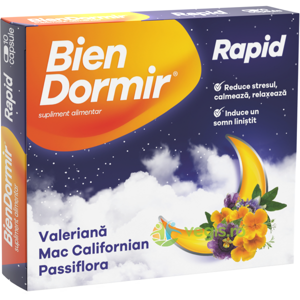 Bien Dormir Rapid 10cps, FITERMAN PHARMA, Remedii Capsule, Comprimate, 1, Vegis.ro