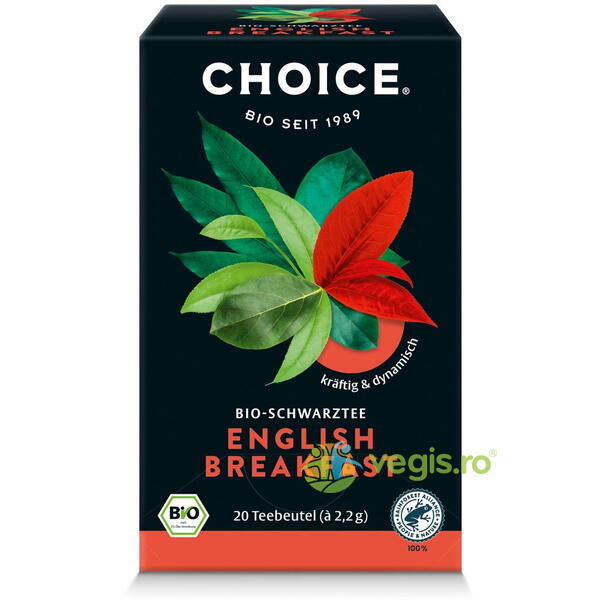 Ceai Negru English Breakfast Ecologic/Bio 20dz, CHOICE, Ceaiuri doze, 1, Vegis.ro