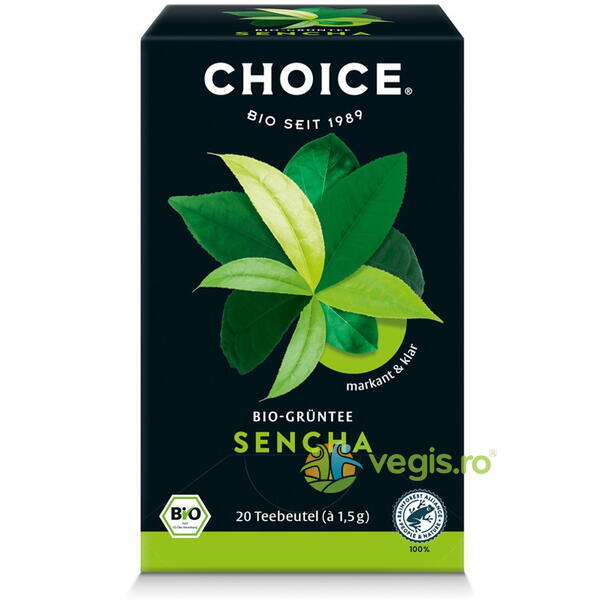 Ceai Verde Sencha Ecologic/Bio 20dz, CHOICE, Ceaiuri doze, 1, Vegis.ro