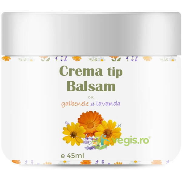 Crema Tip Balsam cu Galbenele si Lavanda 45ml, BIOS MINERAL PLANT, Unguente, Geluri Naturale, 1, Vegis.ro