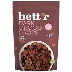 Picaturi de Ciocolata (Choco Drops) Dark Ecologice/Bio 200g BETTR