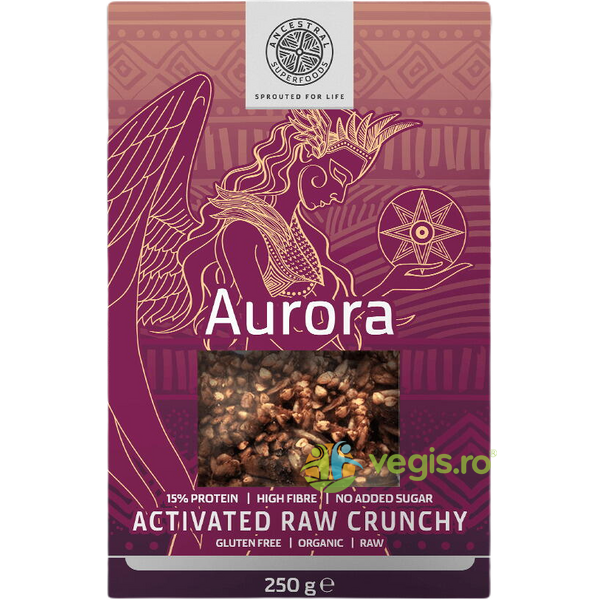 Gustare Raw Crunchy cu Seminte Activate Aurora Ecologica/Bio 250g, ANCESTRAL SUPERFOODS, Gustari, Saratele, 1, Vegis.ro