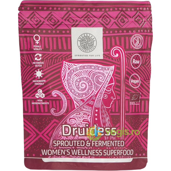 Amestec de Pudre pentru Sanatatea Femeilor (Women's Wellness Superfood Mix Druidess) Ecologic/Bio 200g, ANCESTRAL SUPERFOODS, Pulberi & Pudre, 1, Vegis.ro