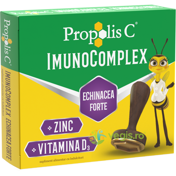 Propolis C Imunocomplex cu Echinacea Forte 20cpr, FITERMAN PHARMA, Capsule, Comprimate, 1, Vegis.ro