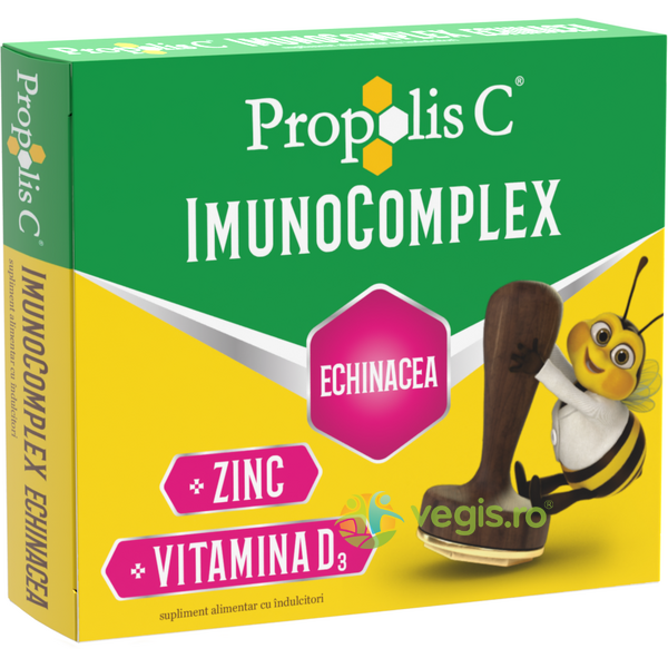 Propolis C Imunocomplex cu Echinacea 20cpr masticabile, FITERMAN PHARMA, Capsule, Comprimate, 1, Vegis.ro