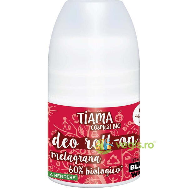 Deodorant Roll-On cu Rodie Ecologic/Bio 50ml, TIAMA, Deodorante naturale, 1, Vegis.ro