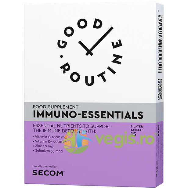 Immuno Essentials 15cpr dublu strat (Bi-layer) Secom, (Bi-layer) Capsule, Comprimate