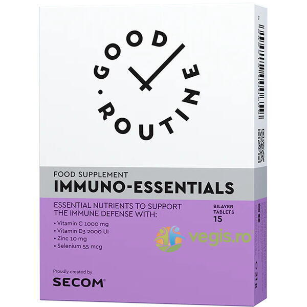 Immuno Essentials 15cpr dublu strat (Bi-layer) Secom,, GOOD ROUTINE, Capsule, Comprimate, 1, Vegis.ro