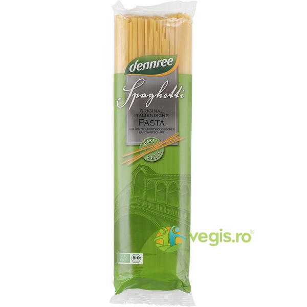 Spaghete din Grau Dur Ecologice/Bio 500g, DENNREE, Paste, 1, Vegis.ro