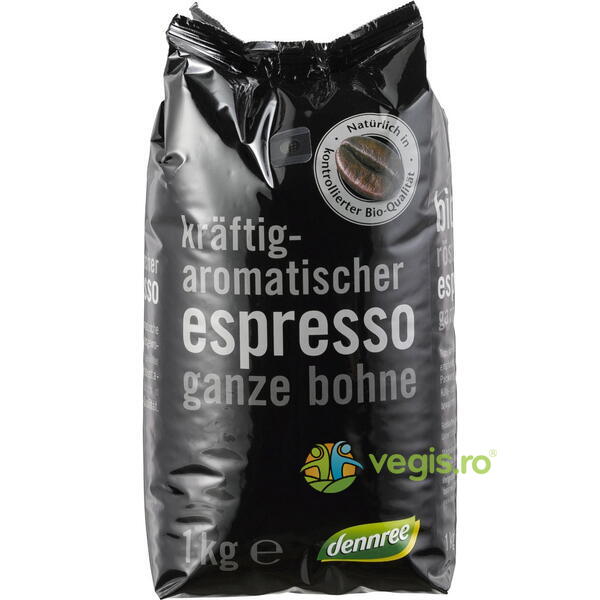 Cafea Boabe Espresso Ecologica/Bio 1kg, DENNREE, Cafea, 1, Vegis.ro