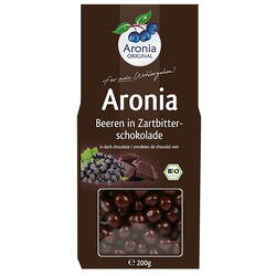Fructe de Aronia Glazurate cu Ciocolata Ecologice/Bio 200g ARONIA ORIGINAL
