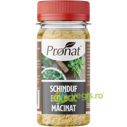 Schinduf Macinat Ecologic/Bio 45g, PRONAT, Condimente, 1, Vegis.ro