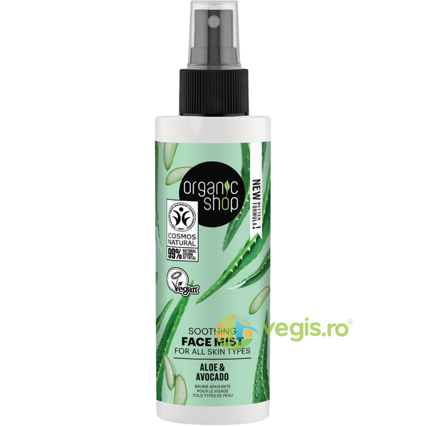 Spray Facial Hidratant pentru Toate Tipurile de Ten cu Aloe si Avocado 150ml, ORGANIC SHOP, Cosmetice ten, 1, Vegis.ro
