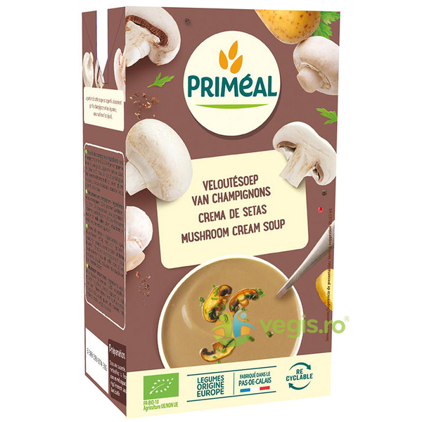 Supa Crema cu Ciuperci Ecologica/Bio 1L, PRIMEAL, Alimente BIO/ECO, 1, Vegis.ro