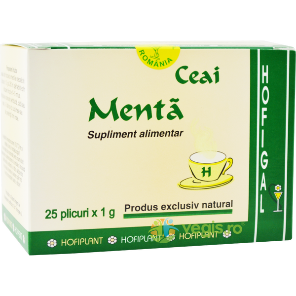 Ceai de Menta 25dz, HOFIGAL, Ceaiuri doze, 1, Vegis.ro