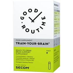 Train Your Brain 9 fiole buvabile Secom, GOOD ROUTINE