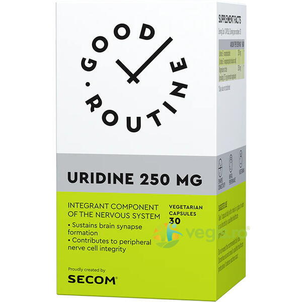 Uridine 250mg 30cps vegetale Secom,, GOOD ROUTINE, Capsule, Comprimate, 3, Vegis.ro
