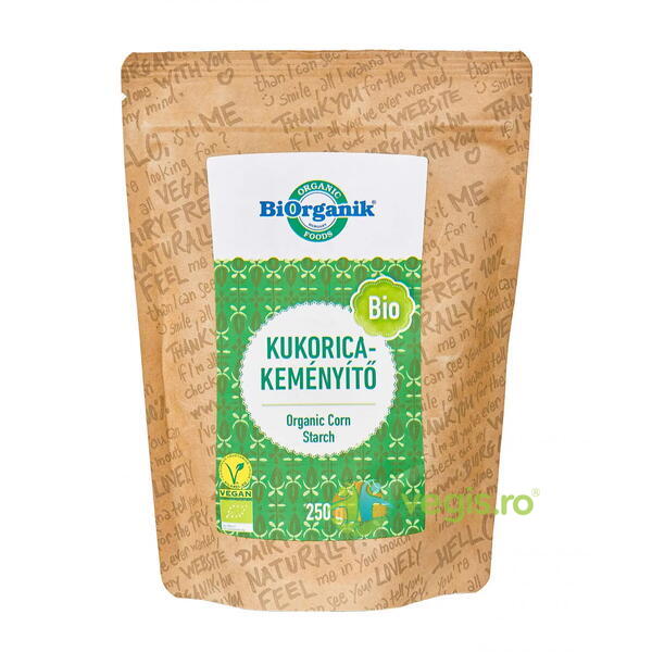 Amidon de Porumb Ecologic/Bio 250g, BIORGANIK, Alimente BIO/ECO, 1, Vegis.ro
