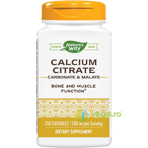 Calcium Citrate Complex 100cps Secom,, NATURE'S  WAY, Capsule, Comprimate, 1, Vegis.ro