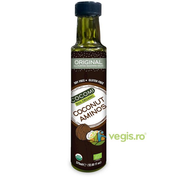 Sos de Cocos Aminos fara Gluten Ecologic/Bio 250ml, COCOMI, Condimente, Sare, 1, Vegis.ro