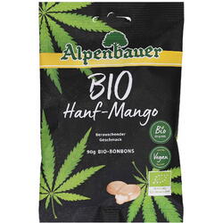 Bomboane cu Aroma din Seminte de Canepa si Mango Ecologice/Bio 90g ALPENBAUER