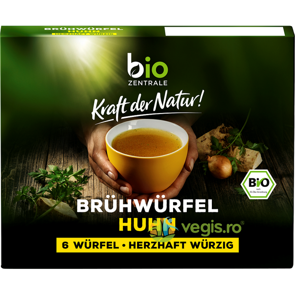 Cub de Supa cu Pui Ecologice/Bio 60g - 6buc, BIO ZENTRALE, Condimente, 1, Vegis.ro
