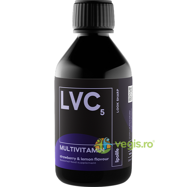LVC5 Multivitamin - Complex de Vitamine Lipozomale 250ml, LIPOLIFE, Suplimente Lichide, 1, Vegis.ro