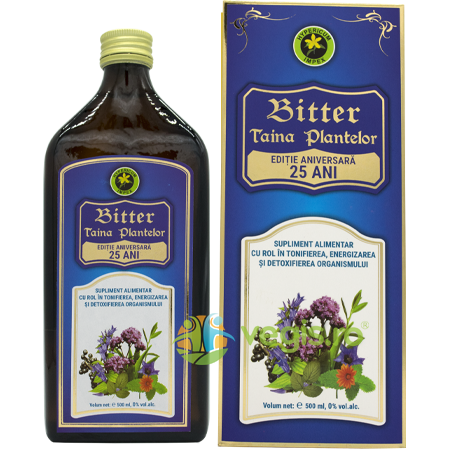 Bitter Taina Plantelor fara Alcool 500ml, HYPERICUM, Tincturi compuse, 1, Vegis.ro