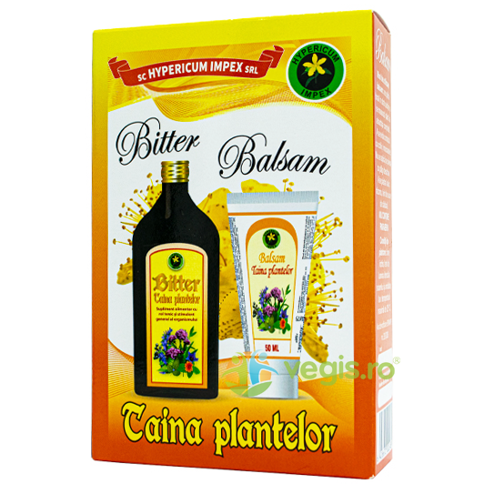 Pachet Bitter Taina Plantelor 200ml + Balsam Taina Plantelor 50ml, HYPERICUM, Tincturi compuse, 1, Vegis.ro