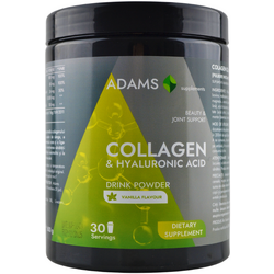 Collagen si Acid Hialuronic Pulbere Instant cu Aroma de Vanilie  600g ADAMS VISION
