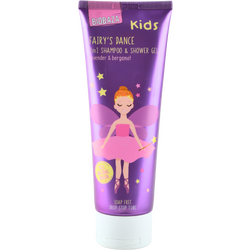 Sampon si Gel de Dus Natural pentru Copii cu Lavanda, Bergamota, Aloe Vera si Extract de Nalba Fairy's Dance 250ml BIOBAZA