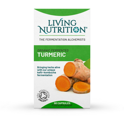 LIVING NUTRITION, Fermented Turmeric 600mg Full Spectrum 60cps, Vegis.ro