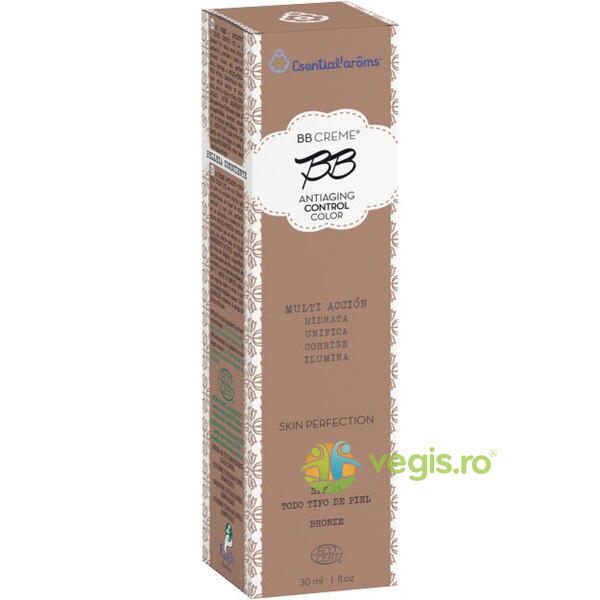 BB Cream Anti-Aging SPF15 Control Color Bronze 30ml, ESENTIALAROMS, Cosmetice ten, 2, Vegis.ro