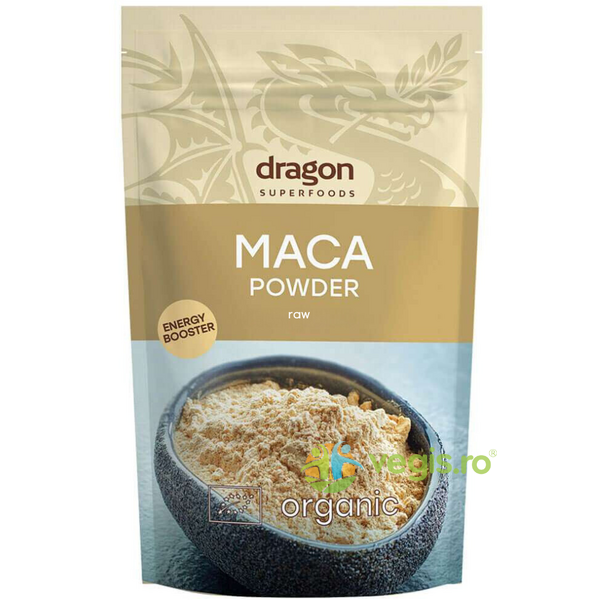 Pulbere de Maca Galbena Raw Ecologica/Bio 200g, DRAGON SUPERFOODS, Pulberi & Pudre, 1, Vegis.ro