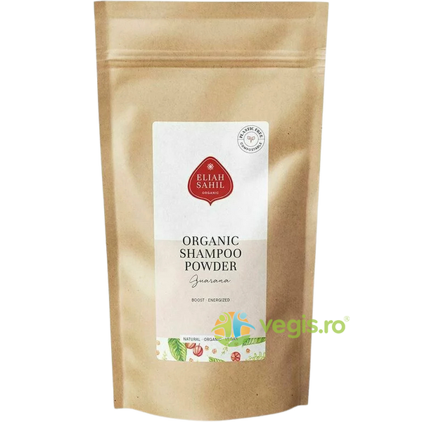 Sampon Pudra cu Guarana Refill Bio 250g, ELIAH SAHIL, Cosmetice Par, 1, Vegis.ro