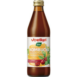 VOELKEL, Bautura Kombucha cu Visine si Menta Ecologica/Bio 330ml, Vegis.ro