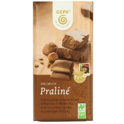 Ciocolata cu Lapte Umpluta cu Crema de Alune Ecologica/Bio 100g GEPA The Fair Trade Company